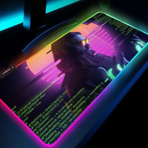 Rgb Setup Gamer Accessories Big Mausepad Led Gaming Mouse Pad 900x400 Rgb Carpet Retrowave Synthwave Deskmat Rubber DropShipping