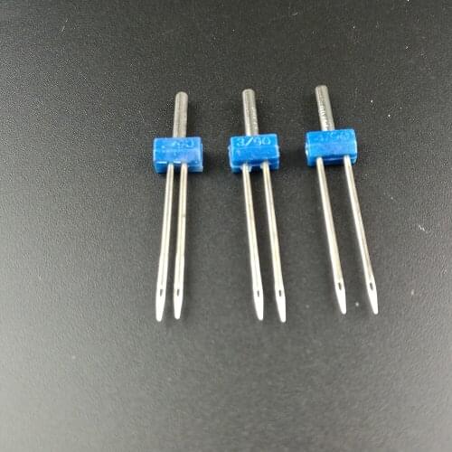 Sewing Machine Needles Double Twin Steel Needles Pins Cloth Decor High Quality 3Pcs Needlework Craft Size 2.0/90-3.0/90-4.0/90