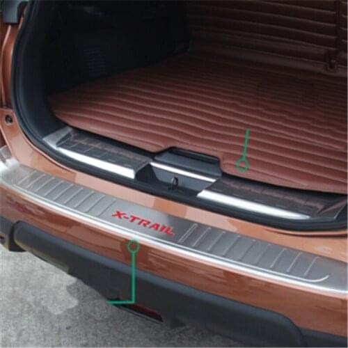 Rogue Steel Rear Bumper Protector Sill Trunk Guard Cover Trim For Nissan X-Trail X Trail T32 2014 2015 2016 Car Accessories