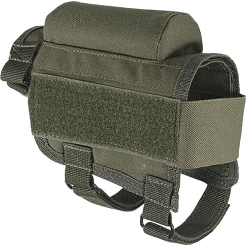 Outdoor Multifunctional Tactical Bullet Bag Adjustable Advanced Cheek Rest Support Bag Nylon Riser Pad Ammo Cartridges Bag