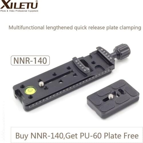 XILETU NNR-140 Camera Bracket Lengthened Quick Release Plate Clamping For Panoramic and Macro Shooting Arca Swiss