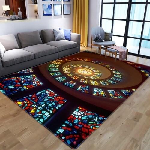 Nordic art colorful carpet 3d living room area rug for bedroom soft kids room large rugs home Decorative parlor floor mat