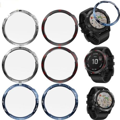 Anti Scratch Protection Ring For Garmin Fenix 6/Fenix 6 Pro/Fenix 6 sapphire Watch Dial Bezel Ring Styling Case metal Cover