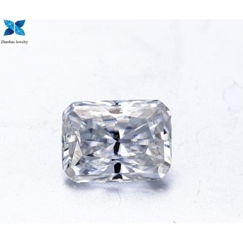 Zhanhao Real 100% Loose Gemstones Moissanite Stone 0.2ct-10ct Radiant Cut Diamond D-L Color VVS Undefined For Jewelry Diamond Ri