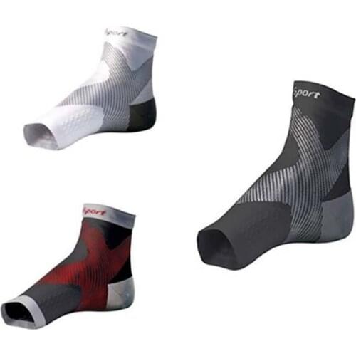 1pair Sports Ankle Brace Compression Support Sleeve Elastic Breathable for Injury Recovery Joint Pain Foot Running Socks