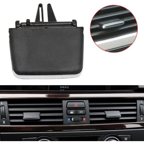 1pc Car Front Vent Tab/Vent Clip For BMW E90/E91/E92/E93 3 Series 2006-2013 Black Auto Interior Middle Side Vents Tab Clips