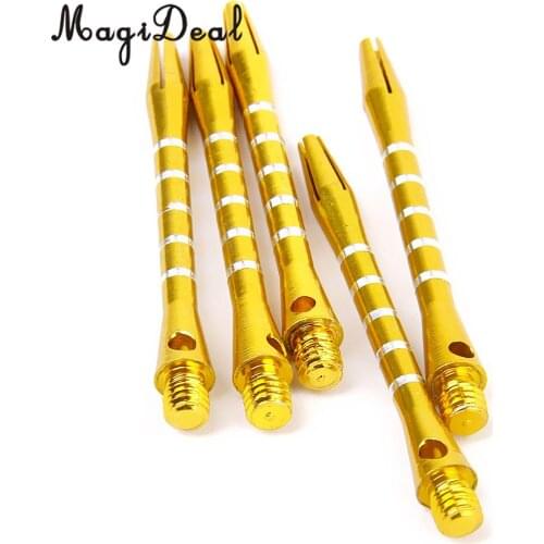 10Pcs/Set 55mm 53mm Aluminum Aloy Darts Shafts Stems Pole Metal Rod Thread Dart Accessories