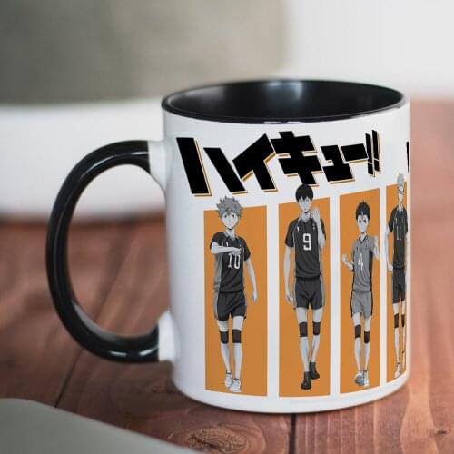 2021 Haikyuu Coffee Mug 11oz Ceramic Creative Tea Cup Kids Moring Milk Mugs Friends Gift
