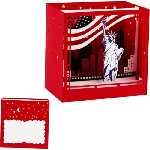 3D Pop Up New York Greeting Cards Christmas Birthday Valentine Invitation