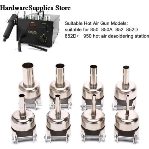 850 850D Universal Nozzle Soldering station Hot Air Stations Gun Welding Nozzles 3mm-10mm