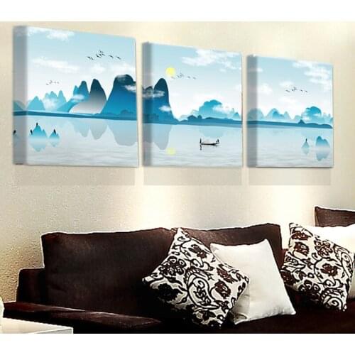 Abstract Seascape Canvas Painting Sunset Art Wall Picture For Living Room Home Decoration Painting T311