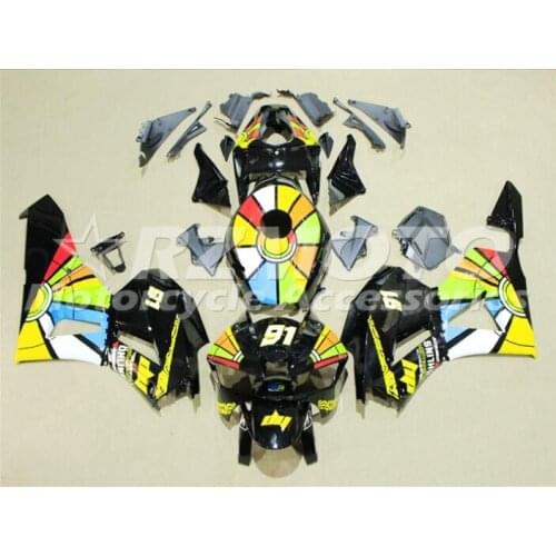 ACE KITS New ABS Injection Fairings Kit Fit For HONDA CBR600F5 2013 2014 2017 CBR600F5 13 14 15 16 17 Black F55