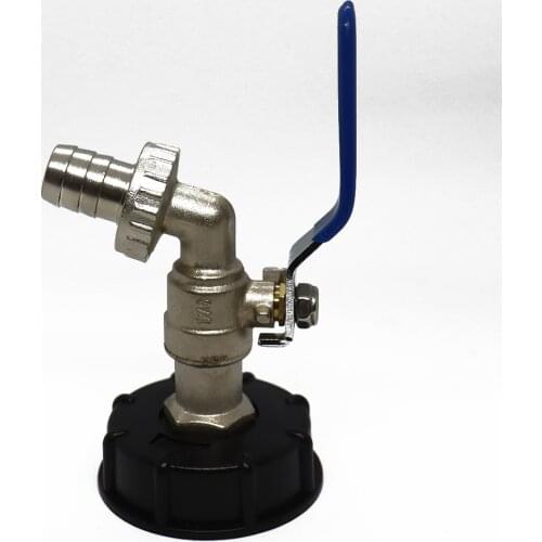 IBC Adapter With Drain Ball Valve For 1000 Liter Container Tank 3/4 Inch S100*8 Durable And Practical To Use