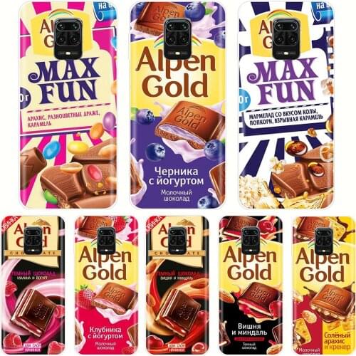 Phone Case For Xiaomi Redmi Note 9 Soft Tpu Chocolate Russian Back On Redmi Note 9 Pro Silicon Cover Redmi Note9 Pro Funda Case