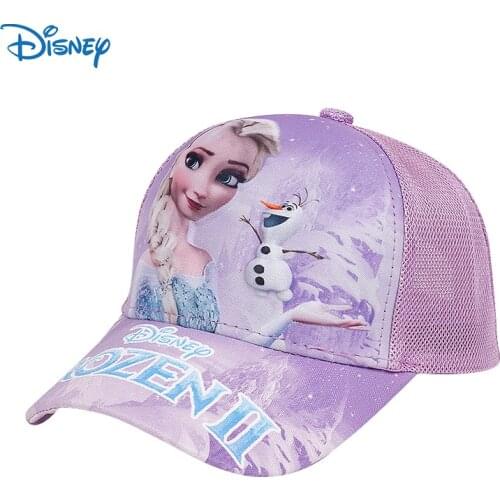 Disney Princess Childrens Hat Baseball Cap Frozen Snow White Kids Boys Girls Casual Hat Adjustable Breathable Outdoor Caps