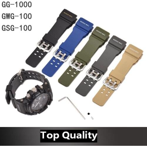 For Casio G-SHOCK GG-1000/GWG-100/GSG-100 Watch Band Replacement Strap Smart Bracelet Accessories Watchband Wrist