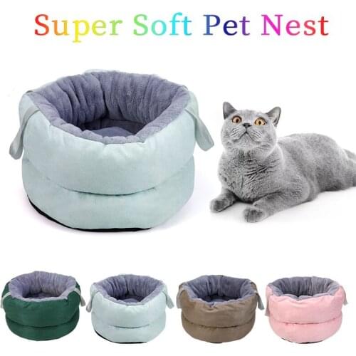 Deep Sleep Pet Kennel Removable And Washable Cat Kennel Multifunctional Portable Pet Bed Double-sided Usable Mat Soft Pet Kennel