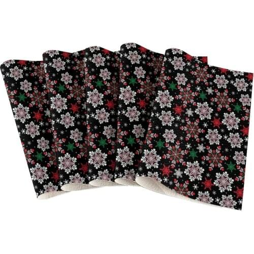 Faux LeatherCartoon PrintChristmasDIY