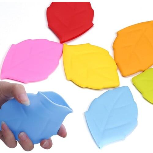 Creative Drinkware Portable Silicone Leaf Folding Water Bottle Travel bottles 100mL Water Bottles lin2855