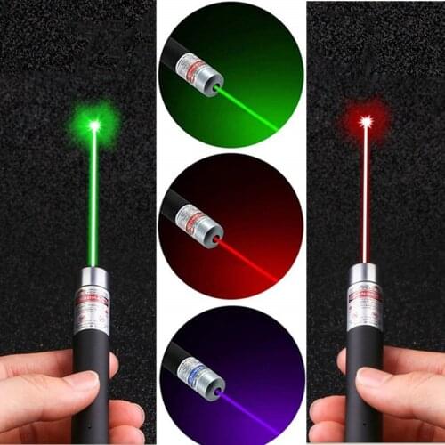 Laser Sight Pointer Green Blue Red Laser Light Pen 5MW High Power Laserpointer Flashlight Interactive Pen Training Toy Cat Dog