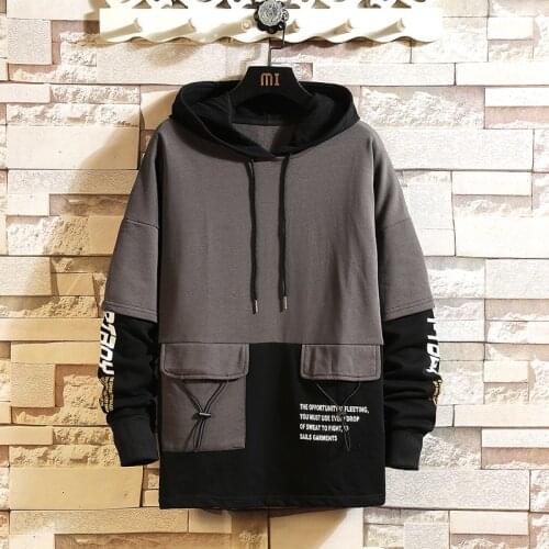 Men Sweatshirt Casual 2021 Hoodie Mens Hip Hop High Streetwear Hooded Haikyuu Men Clothing