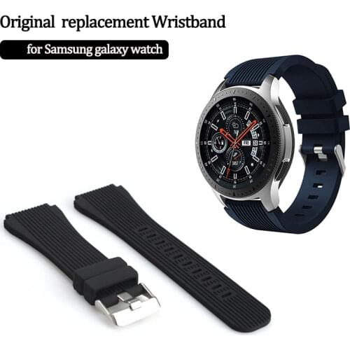 Silicone Wrist Band Strap for Samsung Galaxy Watch 46mm SM-R800 Smart watch Samsung Gear S3 Frontier Silicone Bracelet Replaceme