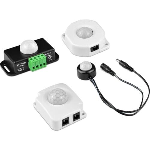 12V DC 5A/6A/10A LED Strip light Motion Sensor Switch IR Infrared Human Body Induction Dectector PIR Switch Automatic ON / OFF