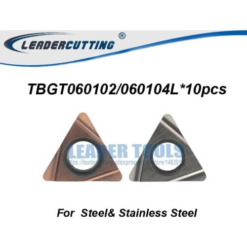 TBGT060102L TBGT060104L*10pcs Turning carbide inserts.Turning blades,good at Stainless Steel/Steel,can Instead of PR930/TN60