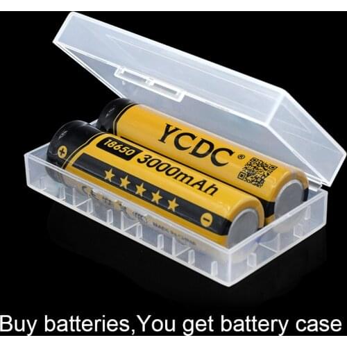 YCDC Original 18650 3.7 v 3000 mah Rechargeable Lithium Battery 18650 For Flashlight Batteries 18650 LI-Ion Batteries With Box