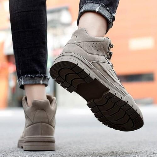 Winter work boot sneaker mens shoes boots on informales breathable western sapatos para fashion men dress boty zapatos sport de