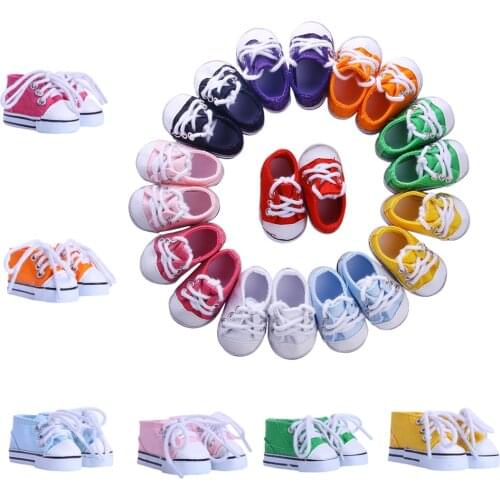 1/3 Bjd Doll Shoes 7.5Cm High Top Canvas Shoes Sneakers For 43 Cm Baby Doll Mini Denim Shoes Fit Russian DIY Girl`s Toy