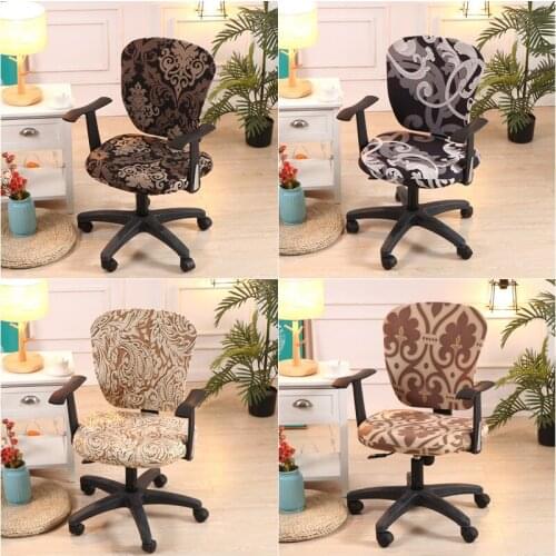 1Set Stretch Office Game Chair Cover Spandex Armchair Seat Covers for Computer Boss Chair Seat Case Slipcover Housse De Chaise