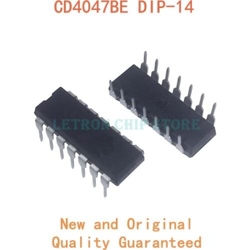 10PCS CD4047BE DIP14 CD4047 DIP 4047BE DIP-14 new and original IC
