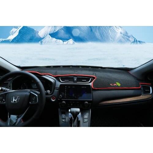 2 Colors For Honda CRV 2017 Car Dashboard Avoid Light Pad Instrument Platform Desk Cover Mats Shading Pad Carpets Car Styling