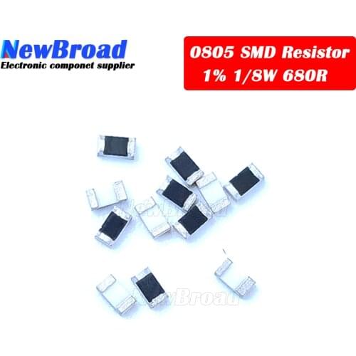 300PCS 0805 SMD Resistor 1% 680 ohm 1/8W 680R 681