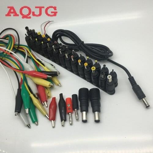 39pcs/Set Universal DC Power Supply Adapter Connector Plug DC conversion head for HP IBM Dell Apple Notebook Cable AQJG