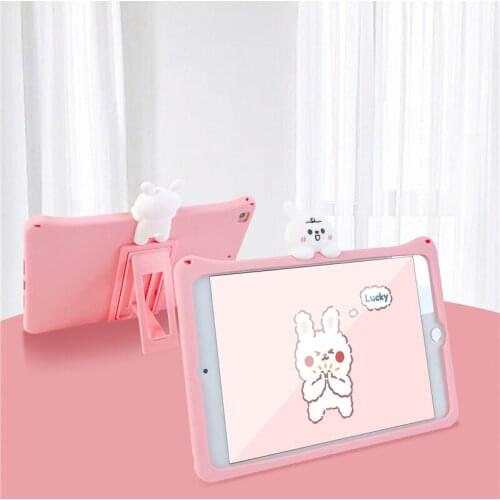 For iPad 2 3 4 Case Soft Silicone Protective Case for 2020 ipad pro 11'' Cartoon For Apple Ipad 2 3 4 with Smart Holder Non-slip
