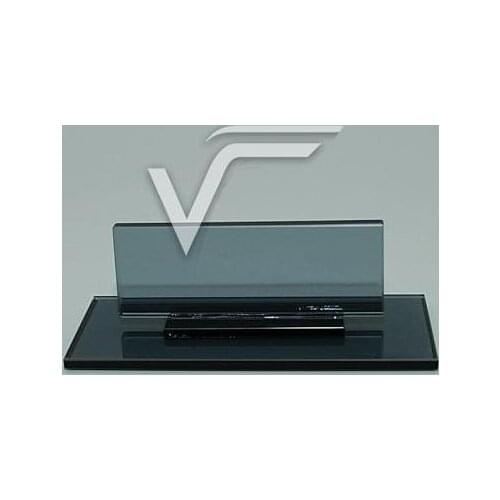 Ad Store Crystal Table Name Black and White Glass Made in Turkey