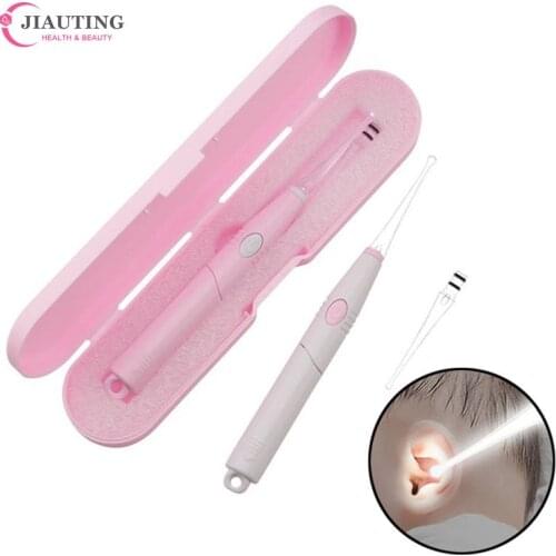1Set LED Baby Ear Cleaner Ear Wax Removal Tool Flashlight Earpick Ear Cleaning Earwax Remover Luminous Ear Curette Light Spoon