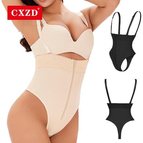 CXZD Bodysuit Tummy Control Thong Briefs High Waist Tummy Control Underwear Waist Trainer Shaping Panty Butt Lifter Shapewear