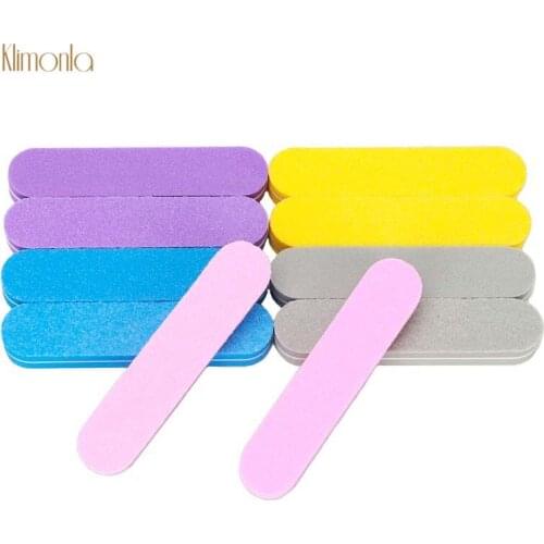 50pcs 9*2cm Nail File For UV Gel 100/180 Sanding Polishing Buffers Cuticle Remover DIY Nail Art Files Manicure Salon Tools