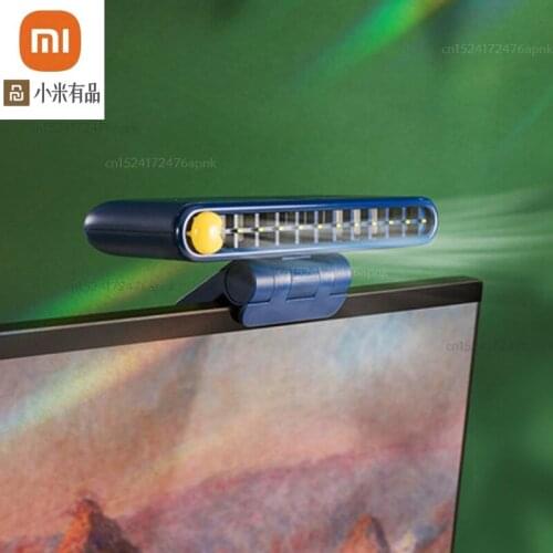 Youpin Display hanging fan usb rechargeable gaming laptop screen portable folder fan office desktop fan with mobile phone holder