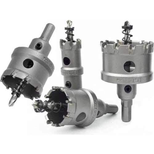 Carbide Tipped Stainless Steel Hole Saw Heavy Duty Multiple-tooth Drill Bits Metal Cast Iron Alloy Wood Cutter Tool