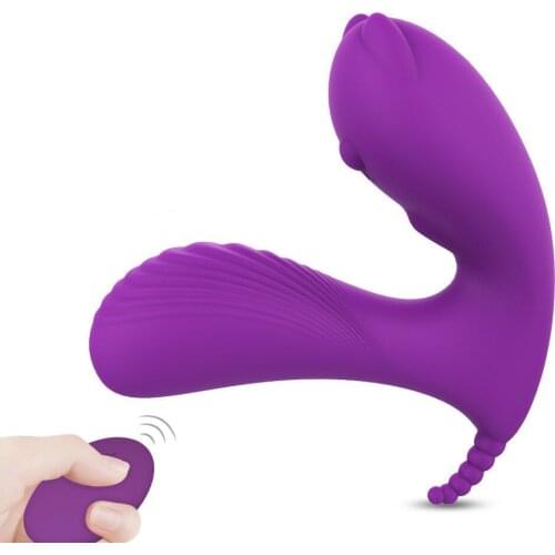 Vibrator Lay On Panties G Spot Clitoris Anal Vibration Heat Intimate Sex Toys For Woman Wireless Remote Strapless Dildo Female