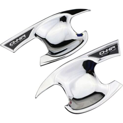 Foal Burning Car ABS Chrome Car Outer Door Handle Cover Door Bowl Protection Covers Sticker for Toyota CHR C-HR 2016 - 2018