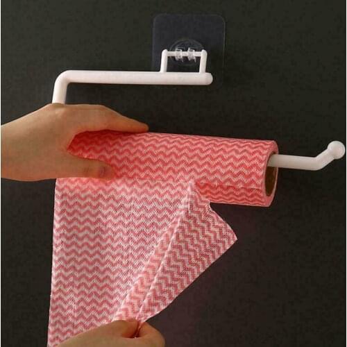 1PC Kitchen Paper Roll Holder Towel Hanger Rack Bar Cabinet Rag Hanging Holder Shelf Toilet Paper Holders Household Accessories