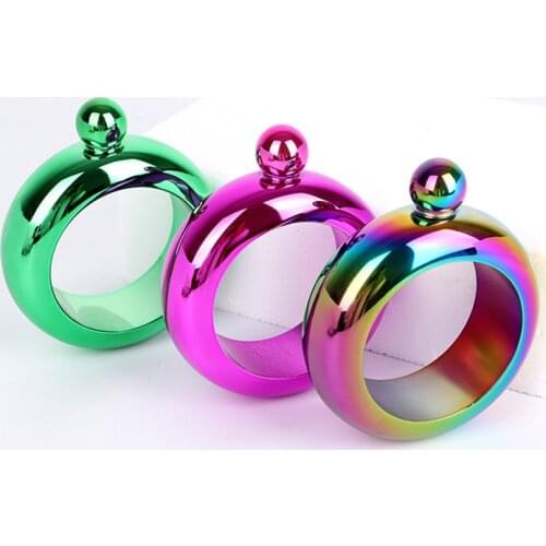 1PCS Stainless Steel Bracelet Flasks Portable Wine Whisky Hip Flasks Pot Flagon Drinking Bottle Kitchen Wine Pocket Container