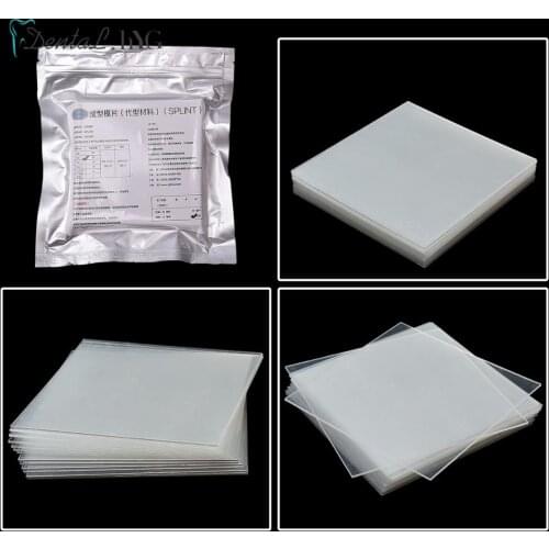 10/15/20 pcs Dental Lab Orthodontic Splint Retainer Slice Vacuum Forming Sheet Soft Hard 1.0/1.5/2.0mm Thermoforming Material