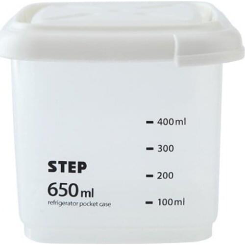 70% Dropshipping!!Home Kitchen Transparent Thick Plastic Sealed Grains Storage Box Jar with Scale