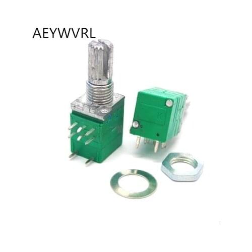 8pin RV097NS dual potentiometer B10K B50K B100K with switch audio / power amplifier / sealing potentiometer